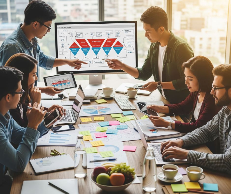 digital marketing consultant helps businesses boost SEO | Team Meeting Strategy | K4 Digital